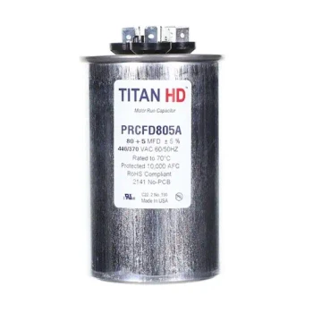 Titan HD Titan HD Capacitor 80 5 Mfd 440V Round (PRCFD805A) front