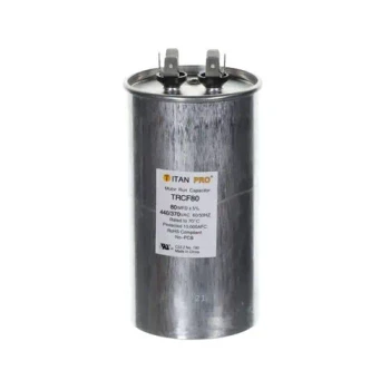 Titan PRO TRCF80 80 Mfd 440/370V Round Capacitor front