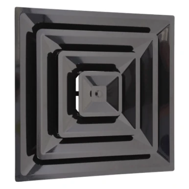 HaVACo HT-2x2-SPL10-BK-IB 2x2 3-Cone Lay-In Supply Diffuser 10-Inch ...