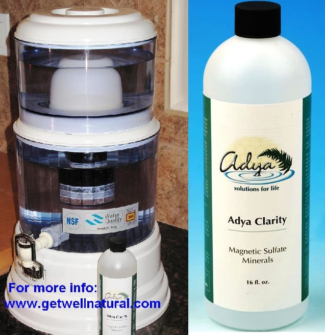 Adya Water Filtration Unit with 16oz Adya Clarity Bottle 