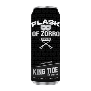 King Tide Flask Of Zorro Black IPA 440ml Can