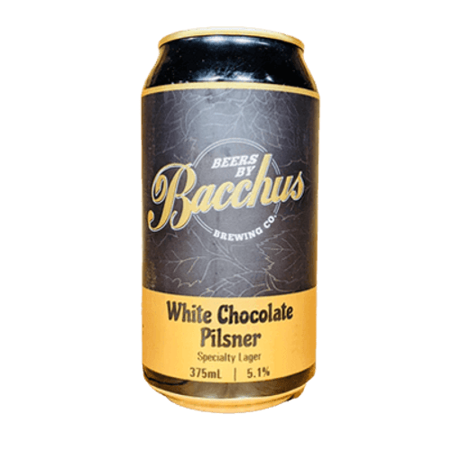 Bacchus Brewing White Chocolate Pilsner 375ml Can