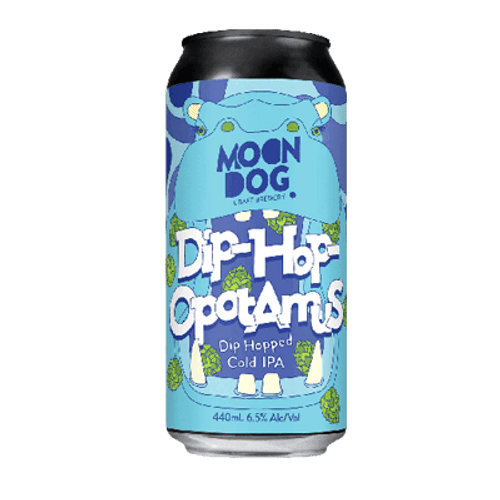 Moon Dog Dip-Hop-Opotamus Dip Hopped Cold IPA 440ml Can