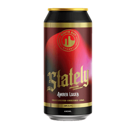 White Bay Stately Amber Lager 440ml Can
