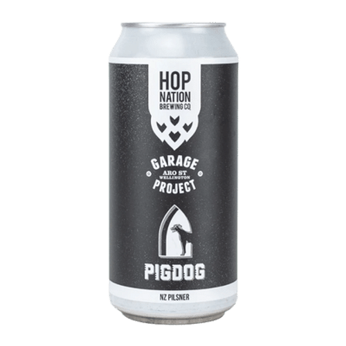 Hop Nation x Garage Project PigDog NZ Pilsner 440ml Can