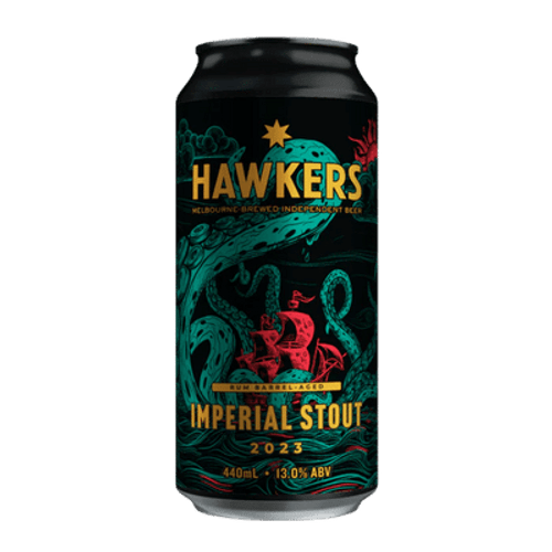 Hawkers Rum Barrel-Aged Imperial Stout 2023 440ml Can