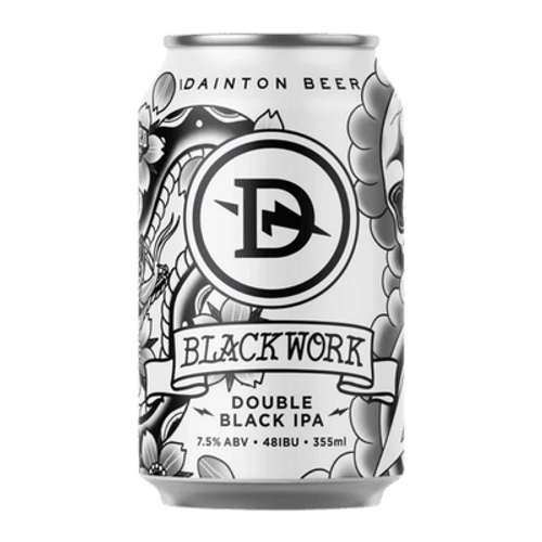 Dainton Blackwork Double Black IPA 355ml Can