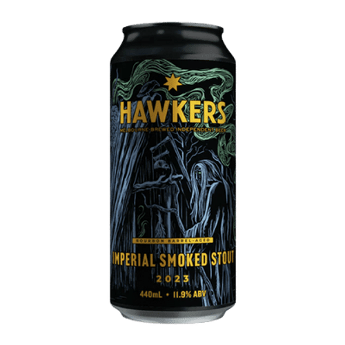 Hawkers Bourbon Barrel-Aged Imperial Smoked Stout 2023 440ml Can