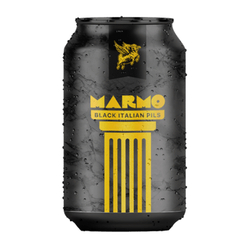 New England Marmo Black Italian Pils 375ml Can