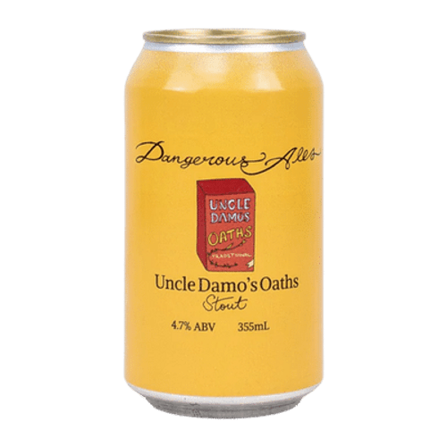 Dangerous Ales Uncle Damo's Oaths Oatmeal Stout 355ml Can
