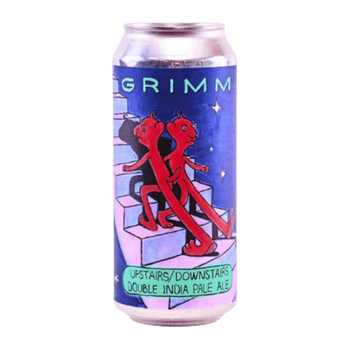 Grimm Upstairs Downstairs DDH Double IPA 473ml Can