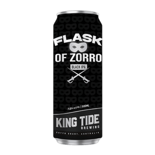 King Tide Flask Of Zorro Black IPA 440ml Can