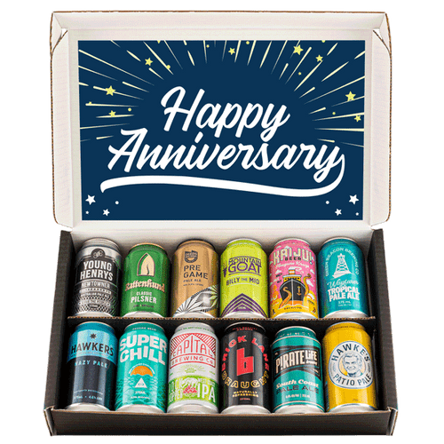 Happy Anniversary Beer Gift Box