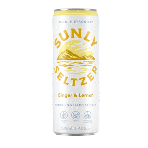 Sunly Seltzer Lemon & Ginger