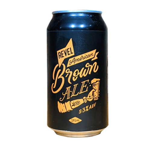 Revel American Brown Ale 375ml Can