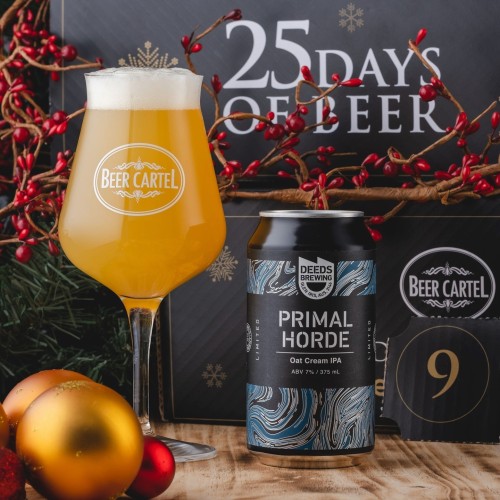 Beer Cartel Advent Calendar Day 9: Deeds Primal Horde Oat Cream IPA