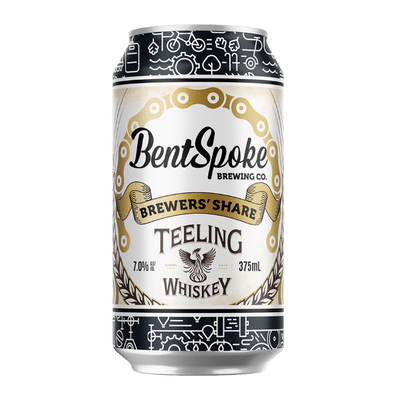Bentspoke x Teeling Brewers' Share Whiskey Infused Stout 375ml Can