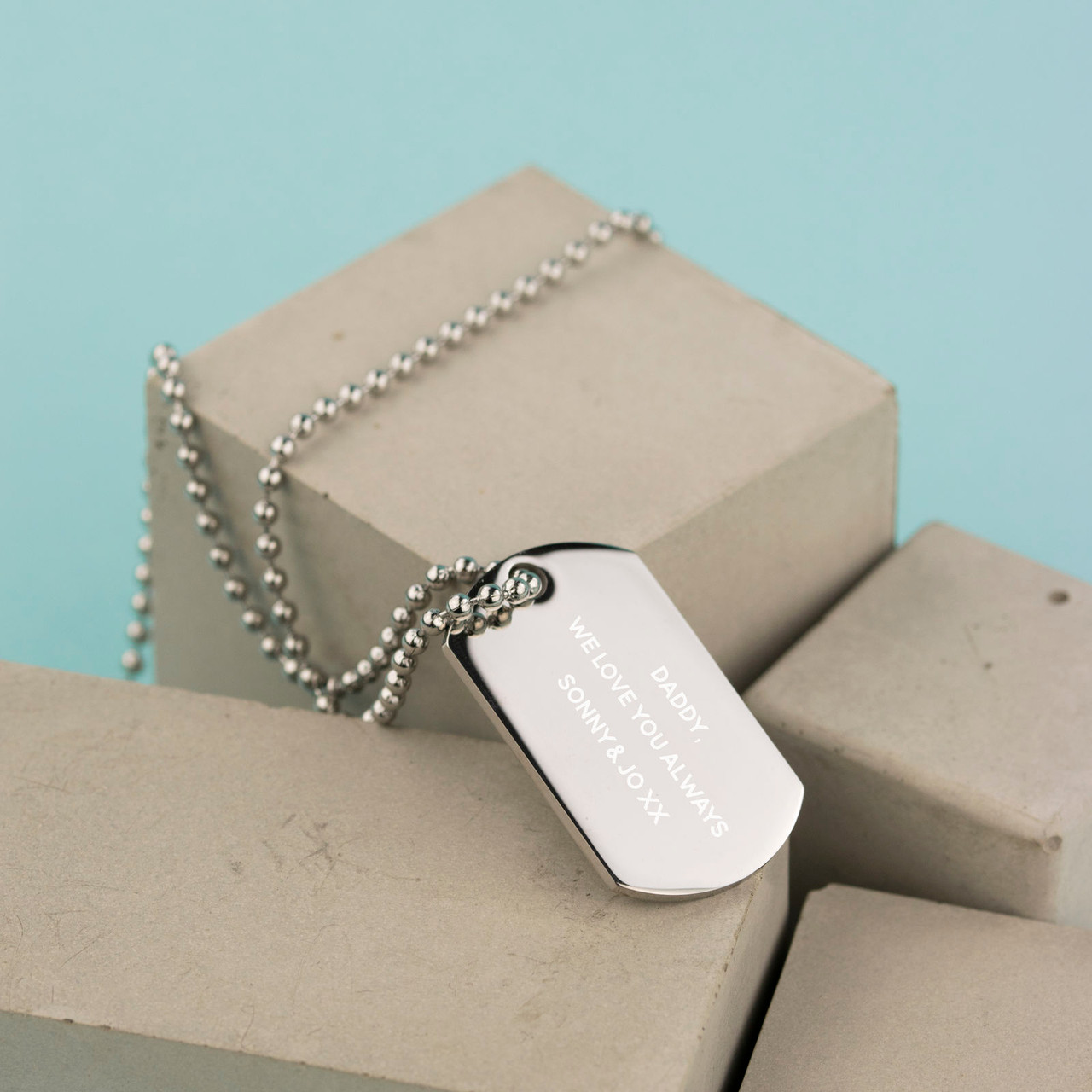 Personalised Polished Quality Steel Dog Tag