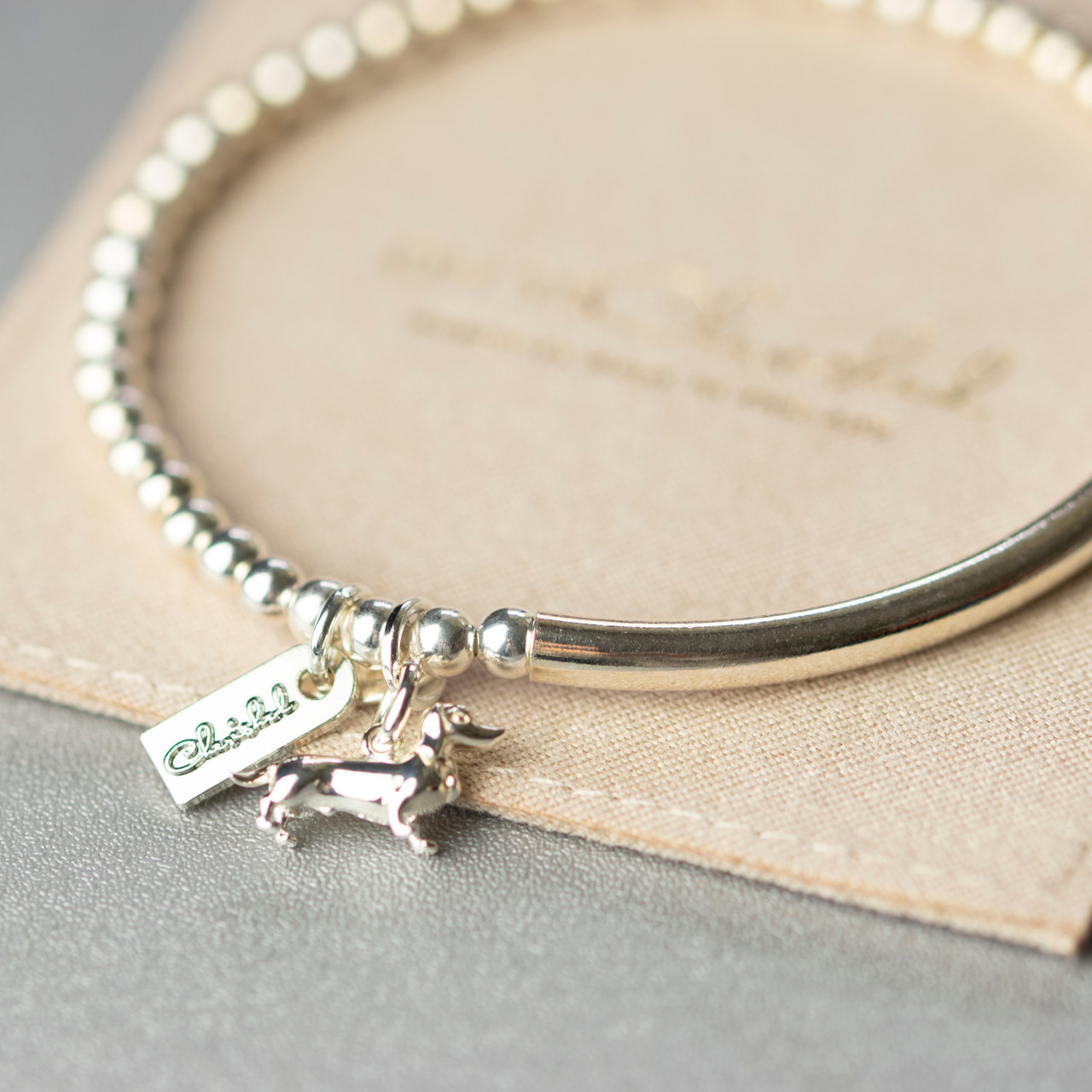 Bracciale Dog Mum Life Charms | Zampa Di Cane | Argento | Regalo Per Padrona Cane
