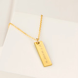 Gold Plated Coordinates Necklace