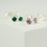 birthstone earrings, may birthstone