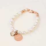 Baby Pearl Bracelet in 14K Rose Gold Filled