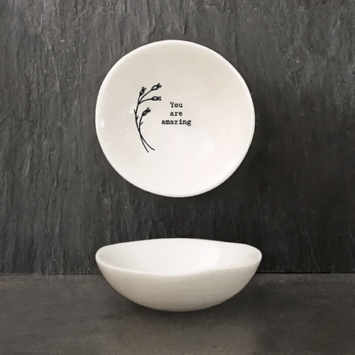 You Are Amazing Porcelain Wobbly Ring Dish