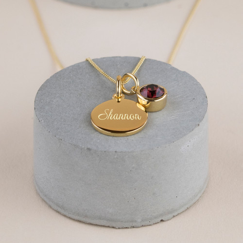 Amazon.com: Personalized Initial Necklace, Swarovski Birthstone Necklace,  Childrens Birthstone Necklace, Monogram Initial Necklace : Handmade Products