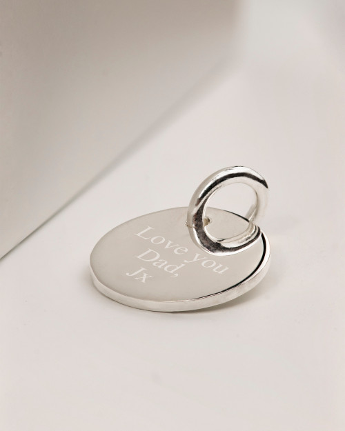 Sterling Silver Personalised Engraved Pendant