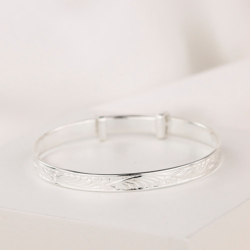 Sterling Silver 925 Christening Baby Bangle