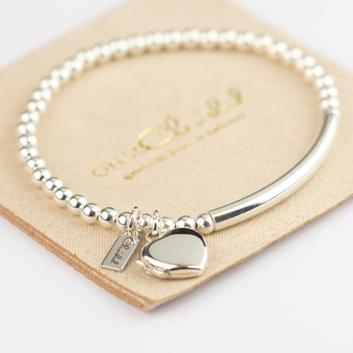 beaded bracelet with locket