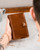 Personalised Tan Brown Leather Bible Cover