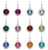 sterling silver birthstone options