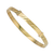 9ct gold diamond cut traditional baby bangle