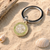 St Christopher Keyring in Lime Enamel