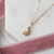 Tiny 9mm 9ct Gold St Christopher Christening Necklace