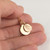 Engraved 12mm disc pendant