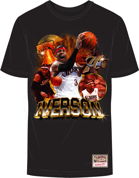 Philadelphia 76ers Allen Iverson Collage Tee