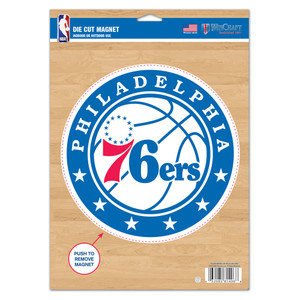 Philadelphia 76ers Large Die Cut Logo Magnet Philadelphia 76ers Large Die Cut Logo Magnet
