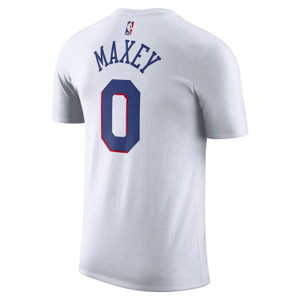 Philadelphia 76ers Tyrese Maxey White Player Tee Philadelphia 76ers Tyrese Maxey White Player Tee