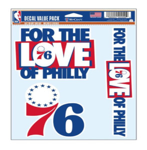 Philadelphia 76ers 2023 Playoff Mantra Decal Set Philadelphia 76ers 2023 Playoff Mantra Decal Set
