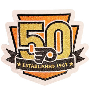 Philadelphia Flyers 50th Year Jersey Patch