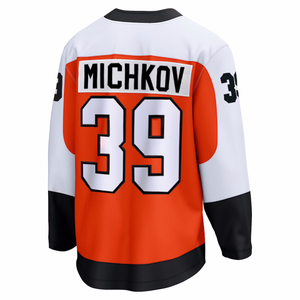 PHILADELPHIA FLYERS MATVEI MICHKOV ORANGE BREAKAWAY REPLICA JERSEY PHILADELPHIA FLYERS MATVEI MICHKOV ORANGE BREAKAWAY REPLICA JERSEY