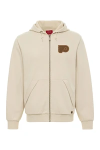 Philadelphia Flyers Tonal Logo Cream Full Zip Jacket
