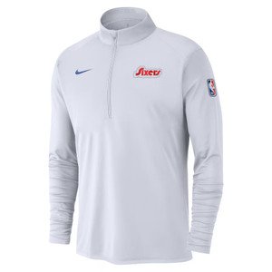 Philadelphia 76ers City Edition '24 White Quarter Zip Philadelphia 76ers City Edition '24 White Quarter Zip
