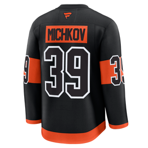 Philadelphia Flyers Michkov Black Premium Jersey Philadelphia Flyers Michkov Black Premium Jersey