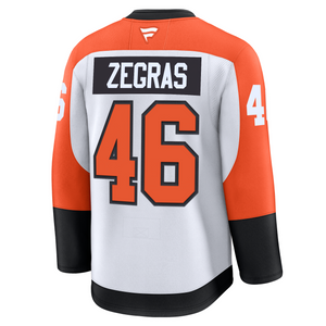 #46 Philadelphia Flyers Trevor Zegras Premium Away Jersey