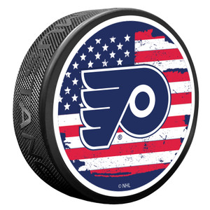 Philadelphia Flyers American Flag Puck