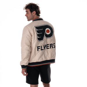 Philadelphia Flyers Unisex Wild Collective Quilted Bomber Jacket