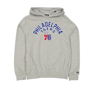 Philadelphia 76ers Men's New Era Grey Arched Hoodie